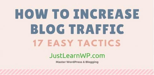 Infographie Accroitre Trafic Blog 17 Conseils