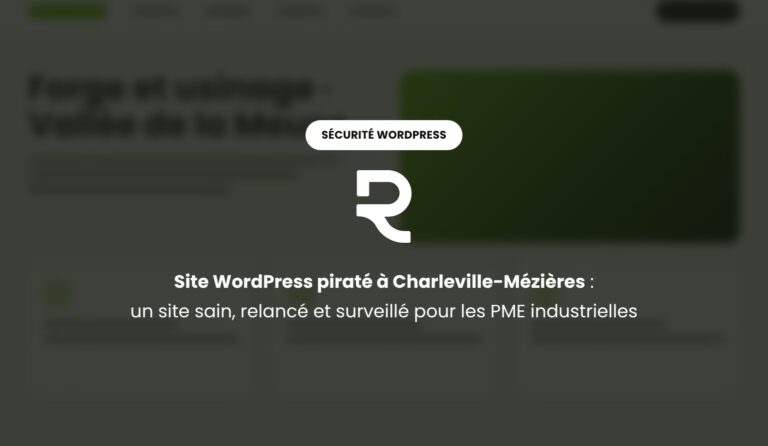 Site WordPress piraté à Charleville-Mézières : un site sain et relancé pour les PME industrielles ardennaises